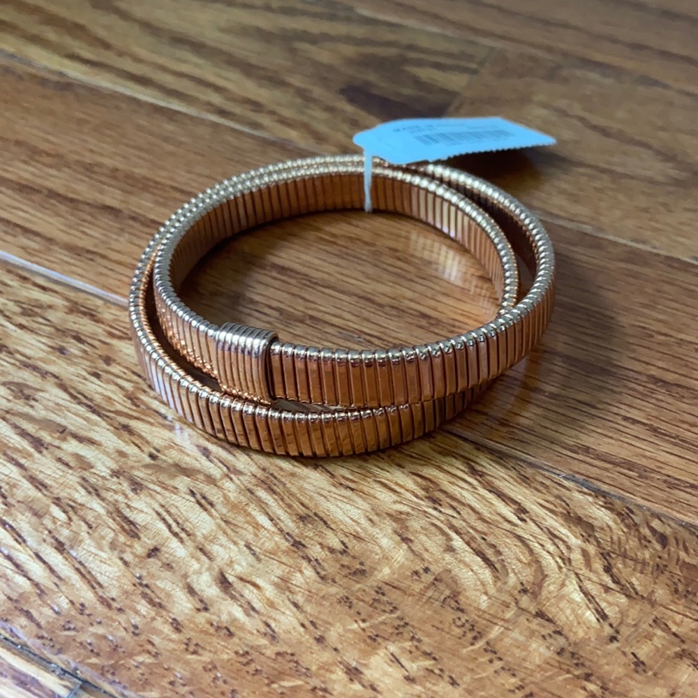 JCrew double stretch bracelet. NWT. Rose gold
